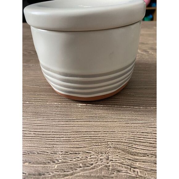 Hearth & Hand Clay Striped Container - Picture 8 of 8